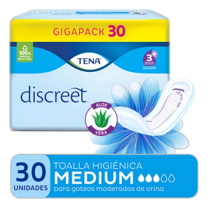 Imagen 2 de 4 de Toallitas femeninas Tena Discreet x 30 unidades