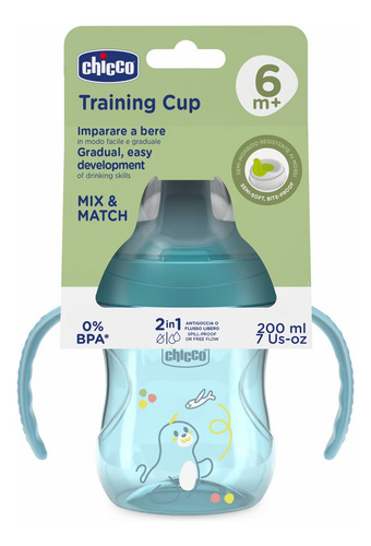 Imagen 2 de 5 de Chicco Vaso De Aprendizaje 6m+ Azul 200ml
