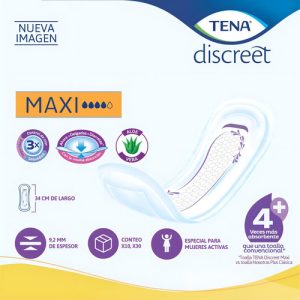 Miniatura 3 de 5 de Toallitas femeninas Tena Discreet Maxi x 10 unidades