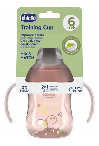 Imagen 2 de 4 de Chicco Vaso De Aprendizaje 6m+ Rosa 200ml