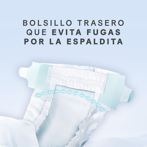 Imagen 3 de 9 de Pañal Huggies Dermacare Talle P X68