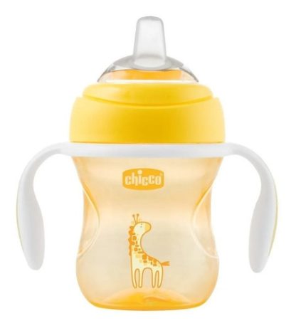Imagen 1 de 2 de Vaso Bebe Chicco Transition Cup Amarillo +4m