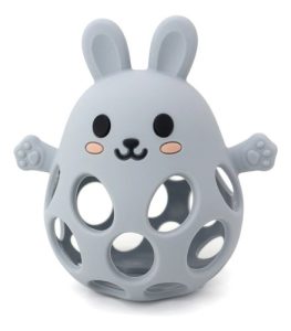 Miniatura 1 de 1 de Mordillo Sensorial De Silicona Pelota Conejo Bebe