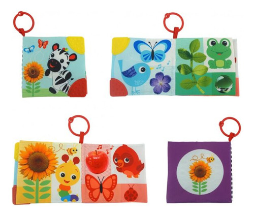 Imagen 1 de 1 de Woody Toys Librito Didactico Bebe De Tela 110381