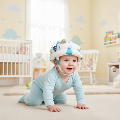 Imagen 1 de 1 de Casco Gorro Protector Antigolpe Anticaida Acolchado Bebe