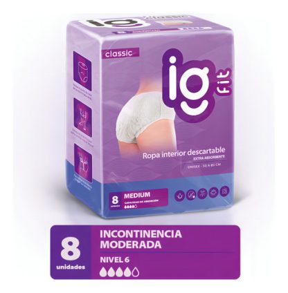 Imagen 1 de 6 de Ropa Interior Igfit Talle M x 8 unidades