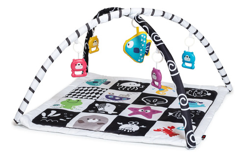 Imagen 1 de 4 de Alfombra Bebé Didáctica Con Arcos + Juguetes Móviles