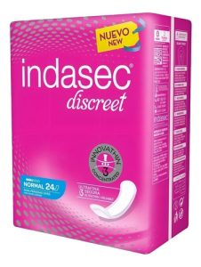 Miniatura 3 de 4 de Apósitos Indasec Discret Normal x 24 unidades