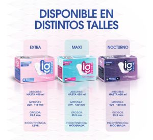 Miniatura 5 de 5 de Toallitas Femeninas Ig Discreet Maxi x 10 unidades