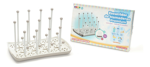 Imagen 2 de 2 de Escurridor De Mamaderas Premium Baby Innovation Color Gris