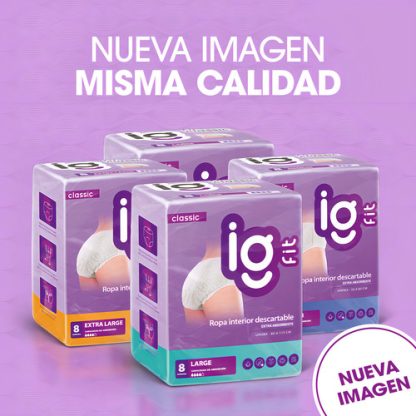Imagen 6 de 6 de Ropa Interior Igfit Talle M x 8 unidades