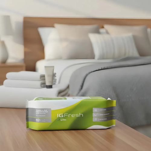 Imagen 4 de 4 de Toallitas Húmedas Para Adultos Ig Fresh Con Aloe Vera X 60 U