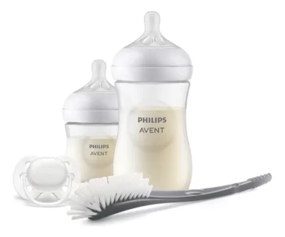 Imagen 1 de 7 de Set Baby Shower Avent Mamaderas, Chupete Y Cepillo Scd838/09