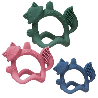 Imagen 1 de 11 de Mordillo Muñequera Bbox Zorro 3+ Meses Silicona Libre BPA