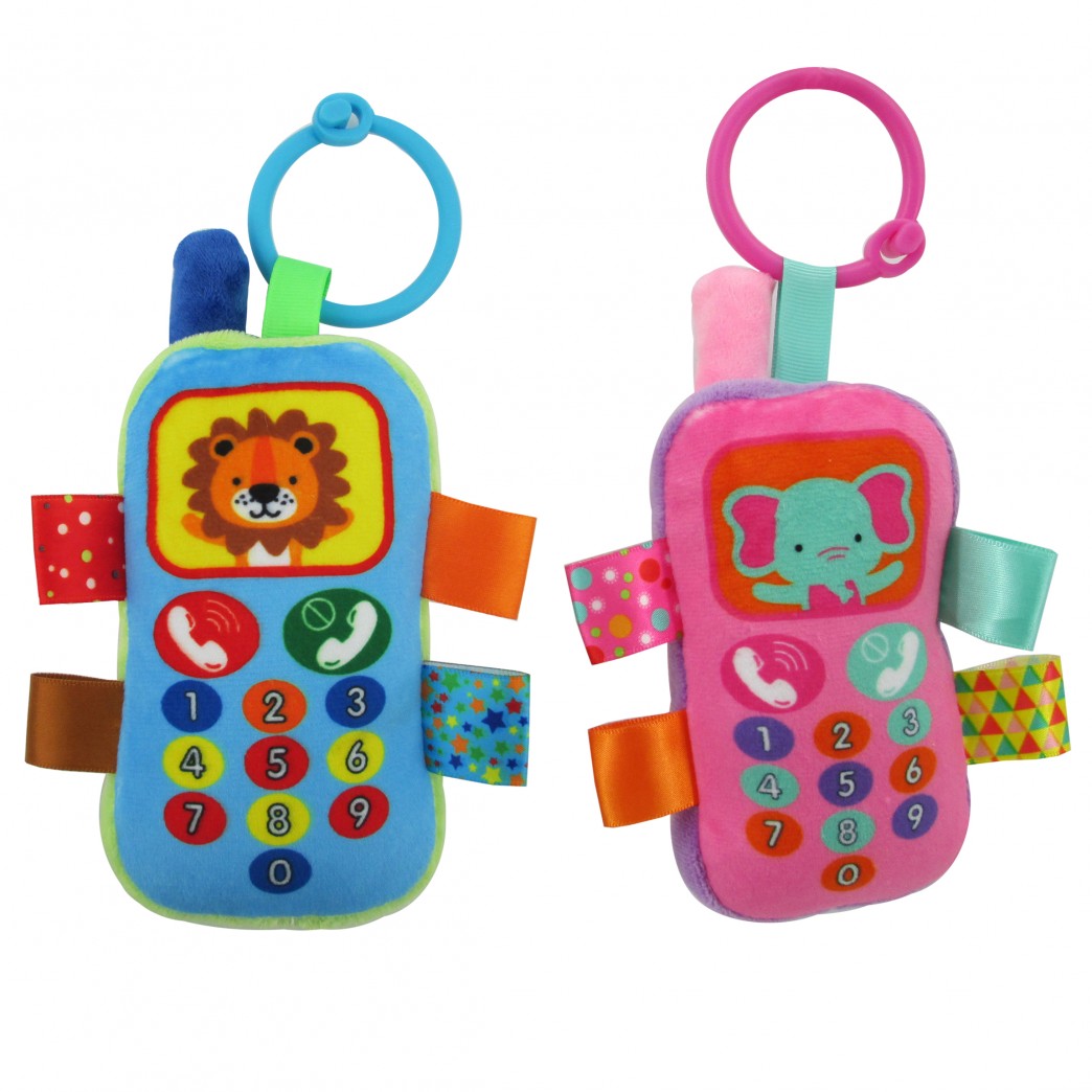 Imagen 2 de 3 de Sonajero Woody Toys Celular 909775 con Sonido Estimulante
