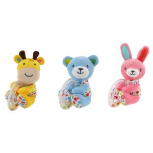 Miniatura 3 de 4 de Sonajero Woody Toys 255150 Animalitos Peluche con Aro Transparente 13cm