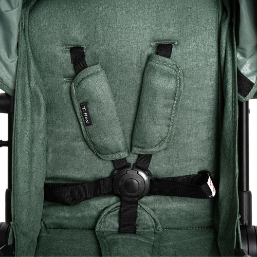 Imagen 6 de 7 de Bebesit Cochecito Travel System T-flex Con Huevito Verde Negro