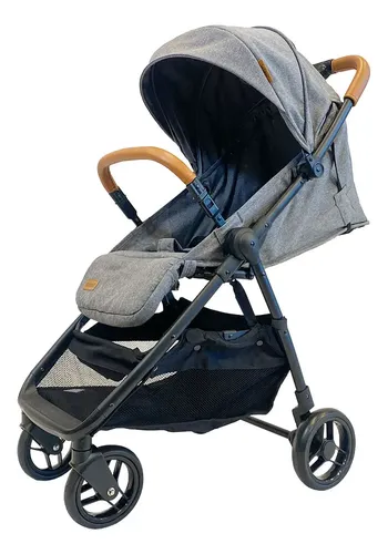 Imagen 3 de 7 de Bebesit Cochecito Travel System T-flex Con Huevito Gris Negro