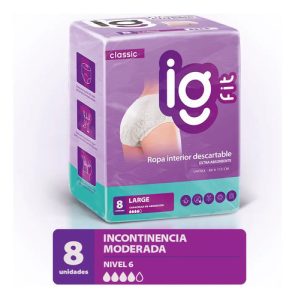 Miniatura 1 de 7 de Ropa Interior Igfit Incontinencia Moderada Talle L x 8 unidades
