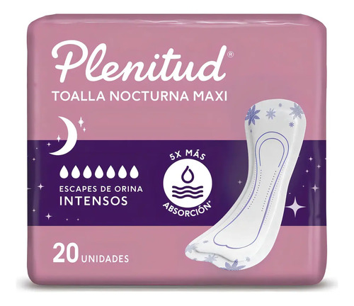 Imagen 1 de 6 de Plenitud Femme Nocturna Sin Alas Maxi x 20 unidades