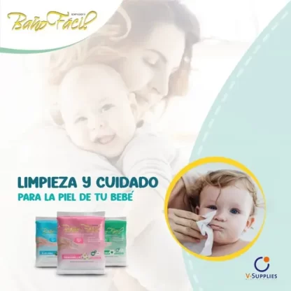 Imagen 8 de 9 de Paños Jabonosos Baño Fácil con Manzanilla X 10 U Sin Enjuague