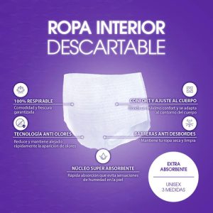 Miniatura 2 de 7 de Ropa Interior Igfit Incontinencia Moderada Talle L x 8 unidades