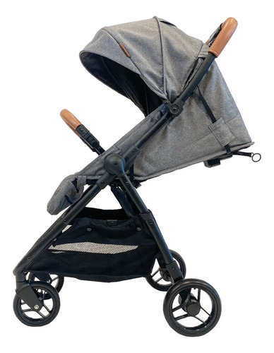 Imagen 4 de 7 de Bebesit Cochecito Travel System T-flex Con Huevito Gris Negro