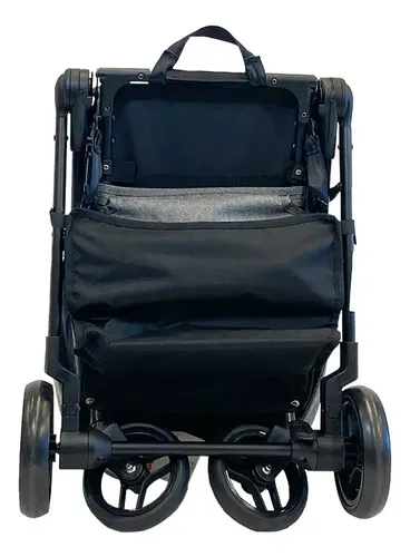 Imagen 7 de 7 de Bebesit Cochecito Travel System T-flex Con Huevito Gris Negro
