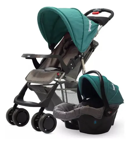Imagen 2 de 5 de Cochecito Bebesit Travel System Con Huevito Eos Verde Color Verde