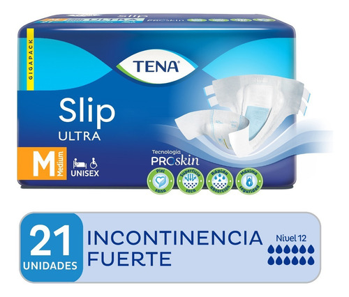 Imagen 2 de 6 de Pañal Tena Slip M x 21 unidades