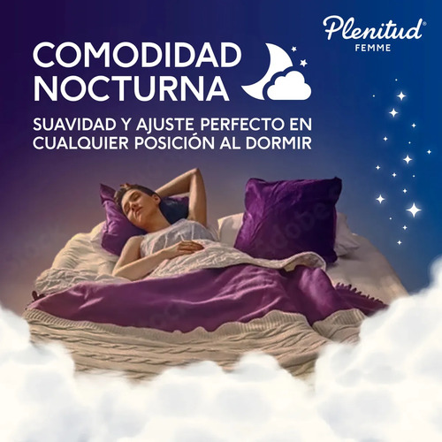 Imagen 5 de 6 de Plenitud Femme Nocturna Sin Alas Maxi x 20 unidades