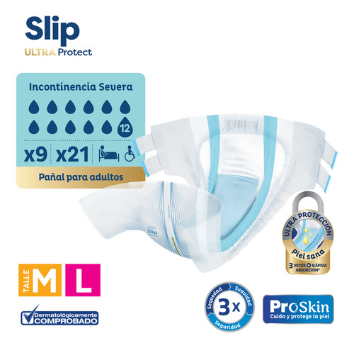 Imagen 4 de 6 de Pañal Tena Slip M x 21 unidades