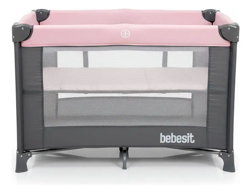 Imagen 1 de 3 de Practicuna Corralito Bebesit 2105-AC Rosa Liso