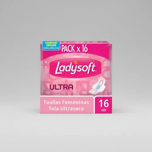 Imagen 3 de 3 de Toallita Femenina Ladysoft Ultra Seca x 16 Unidades