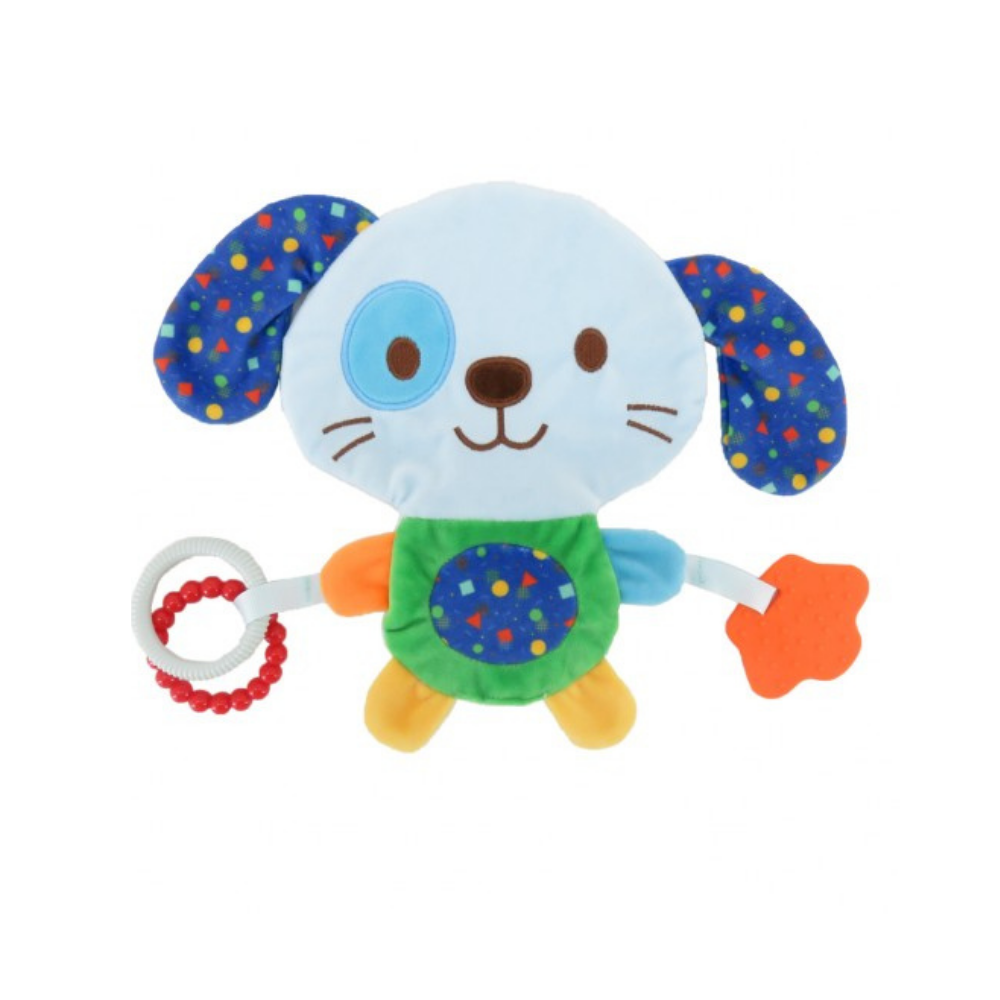 Imagen 3 de 4 de Trapito de Apego Woody Toys 225197 3 en 1 con Sonajero y Mordillo