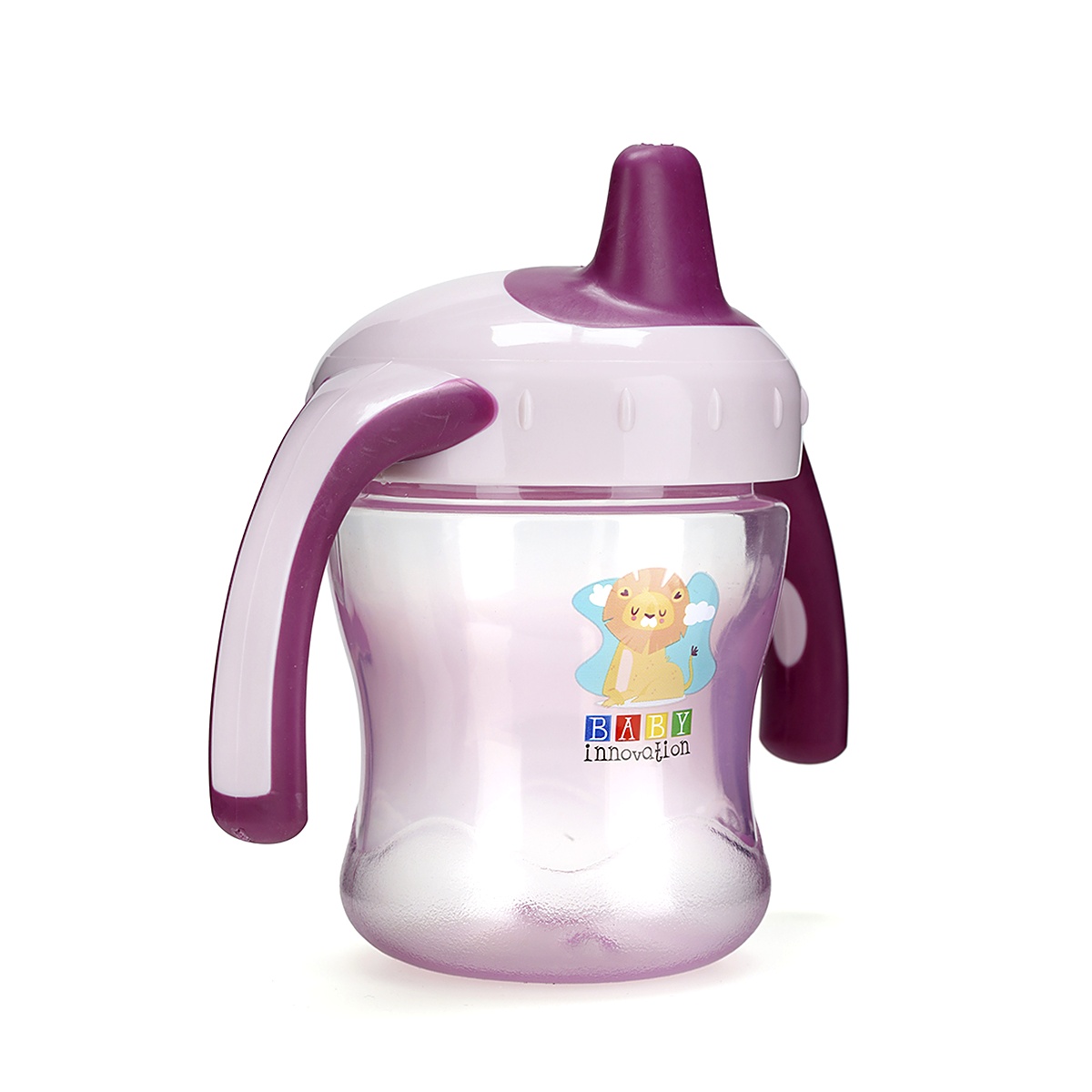 Imagen 2 de 12 de Vaso Entrenador Baby Innovation Safe Sip 210ml con Pico Silicona +6 Meses Antiderrame