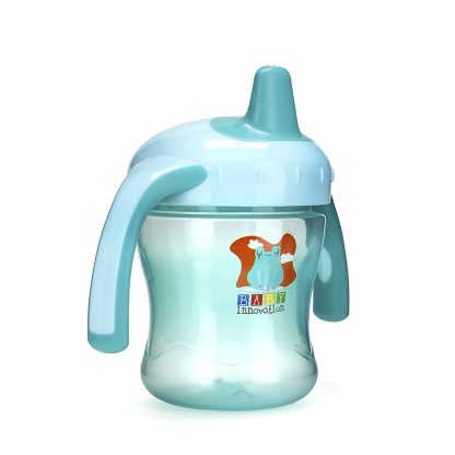 Imagen 4 de 12 de Vaso Entrenador Baby Innovation Safe Sip 210ml con Pico Silicona +6 Meses Antiderrame