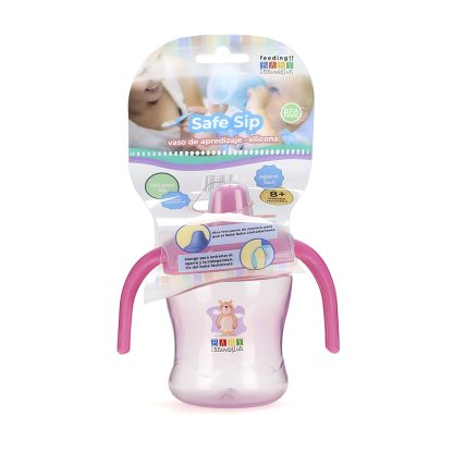 Imagen 7 de 11 de Vaso Entrenador Baby Innovation Safe Sip 210ml Antiderrame +8 Meses