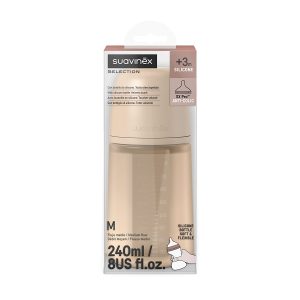 Miniatura 7 de 17 de Mamadera Suavinex Colour Essence 240ml Silicona Fisiológica SX Pro Flujo Medio