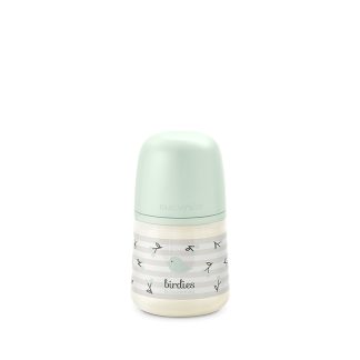 Mamadera Suavinex Prints Birdies 150ml PP Flujo Lento Recién Nacido