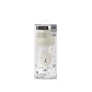 Miniatura 4 de 12 de Mamadera Suavinex Prints Wild & Free 270ml Flujo Medio +3 Meses