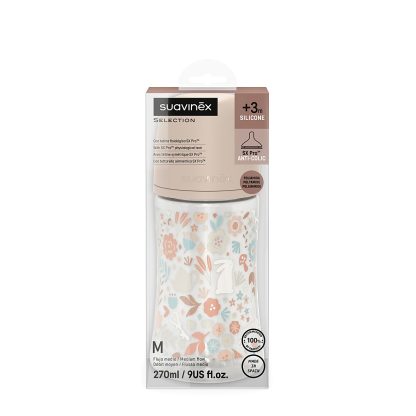 Imagen 2 de 12 de Mamadera Suavinex Wonderland 270ml Flujo Medio +3 Meses