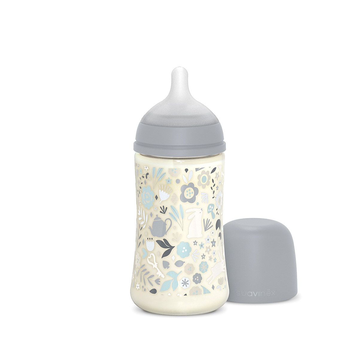 Imagen 6 de 12 de Mamadera Suavinex Wonderland 270ml Flujo Medio +3 Meses