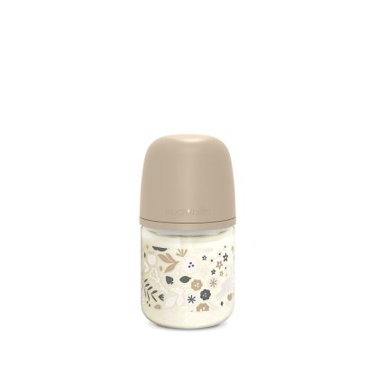 Imagen 1 de 12 de Mamadera Suavinex Wonderland Vidrio 120ml Flujo Lento 0m+