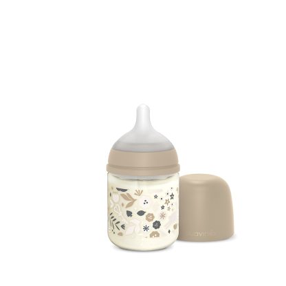 Imagen 9 de 12 de Mamadera Suavinex Wonderland Vidrio 120ml Flujo Lento 0m+