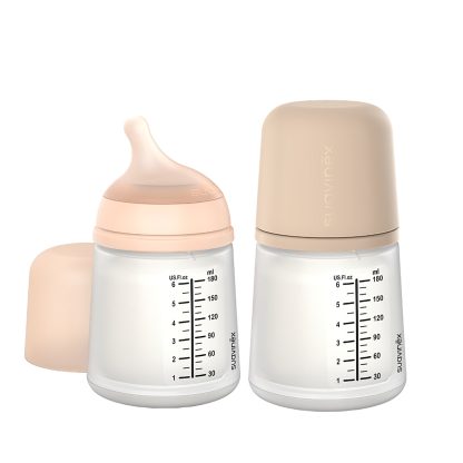 Imagen 2 de 8 de Mamadera Anticólicos Suavinex Zero.Zero 180ml Flujo Adaptable