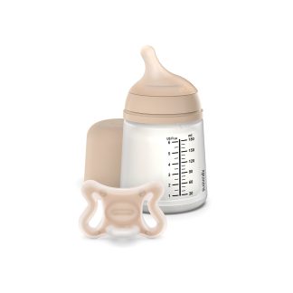 Set Recién Nacido Suavinex Zero.Zero Mamadera 180ml + Chupete Anticólicos