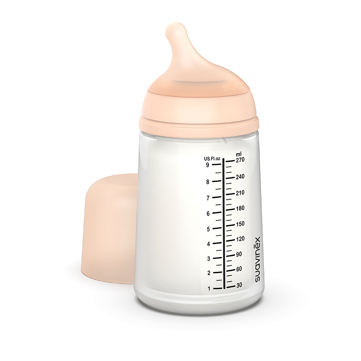 Imagen 7 de 7 de Mamadera Anticólicos Suavinex Zero.Zero 270ml Flujo Medio