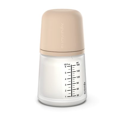 Imagen 4 de 8 de Mamadera Anticólicos Suavinex Zero.Zero 180ml Flujo Adaptable