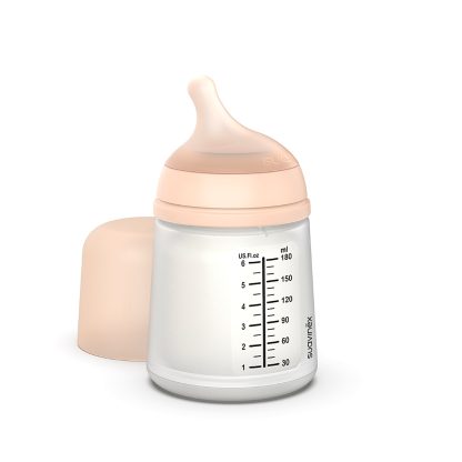Imagen 8 de 8 de Mamadera Anticólicos Suavinex Zero.Zero 180ml Flujo Adaptable